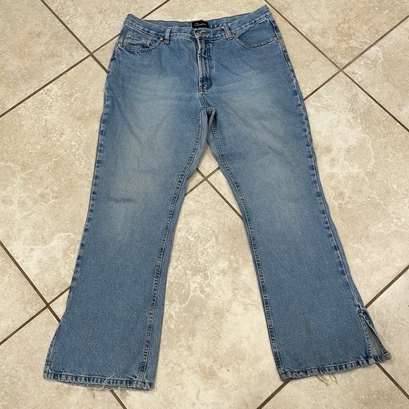 No Boundaries Denim - Vintage Y2K No Boundaries Low Rise Side Slit Flare Jeans 15